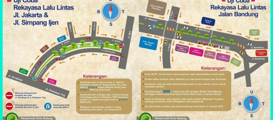 Rekayasa Lalu Lintas di Jl. Bandung, Jakarta dan Simpang Ijen Kota Malang1