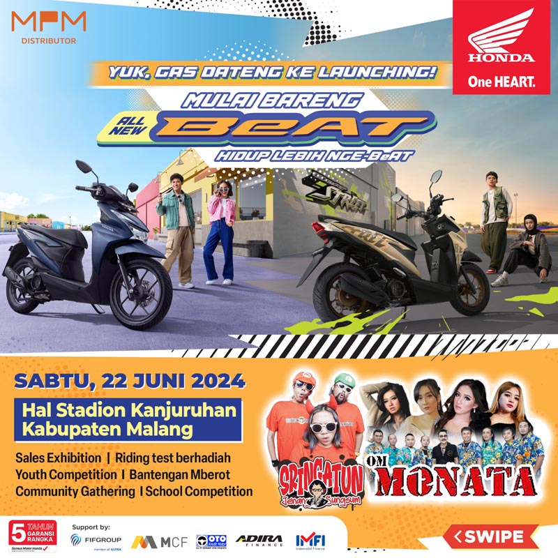 All New Honda BeAT Launching di Malang. Berikut Harganya !!