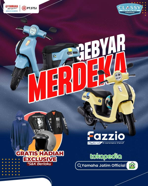 Yamaha Beri Diskon Spesial Kemerdekaan RI via E-Commerce Tokopedia